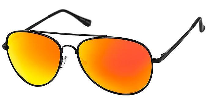 Polarized aviator sunglasses with spring temples - 1025PRV