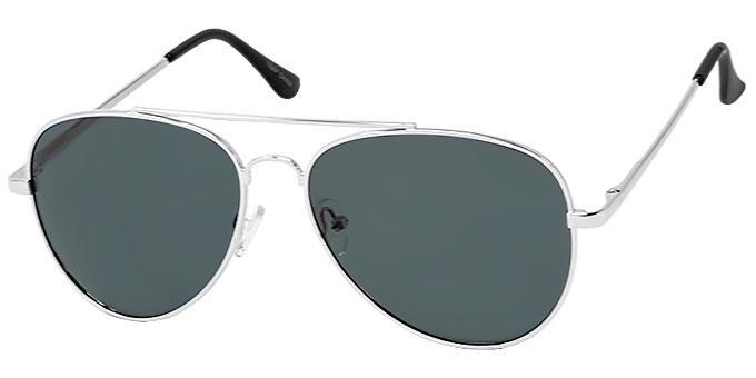 Polarized aviator sunglasses with spring temples - 1026P