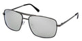Polarized metal aviator sunglasses with spring temples - 2089PM