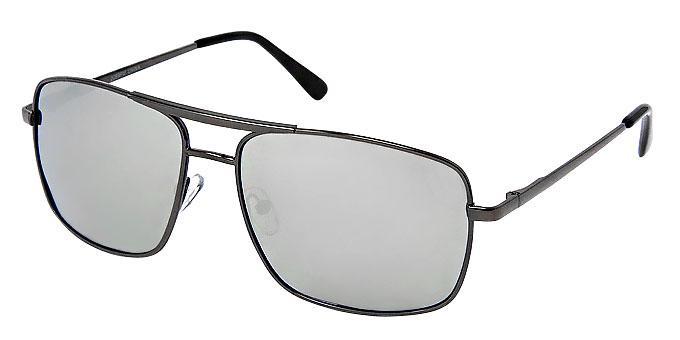 Polarized metal aviator sunglasses with spring temples - 2089PM