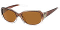Ladies polarized sunglasses with butterfly temple decor - 4167P