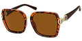 Polarized sunglasses with rhinestones - 4386P