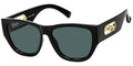 Ladies polarized sunglasses with gold jaguar temple accents - 4389P