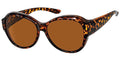Polarized put-over sunglasses in flexible TR90 plastic - 5023P