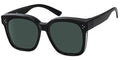 Polarized put-over sunglasses with glitter sides - 5025P