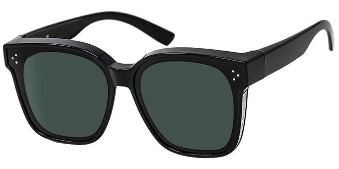 Polarized put-over sunglasses with glitter sides - 5025P