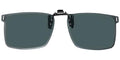 Polarized flip-up clip-on sunglasses with sanded edges - 5072P