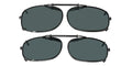 Polarized metal clip-on sunglasses - 5079P