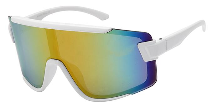 Plastic Sports Wrap Sunglasses - 5306RV
