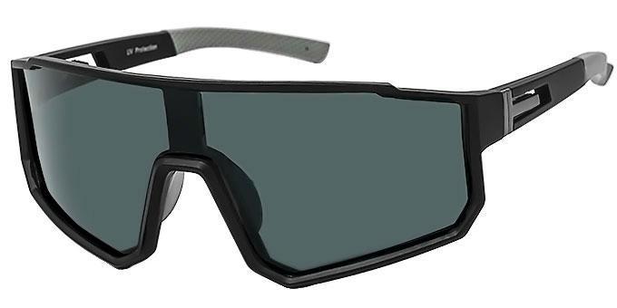 Polarized sports wrap sunglasses with one-piece lens - 5311P