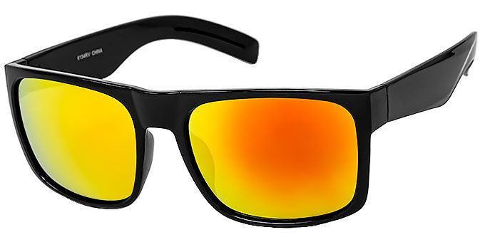 Plastic Sports Wrap Sunglasses - 6134RV