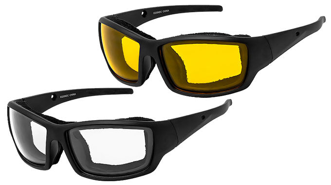 Plastic Sports Wrap Sunglasses - 6326NDC