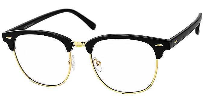 Metal w/Clear Lens Sunglasses - 7048C