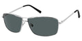 Polarized metal wrap sunglasses with spring temples - 7662P