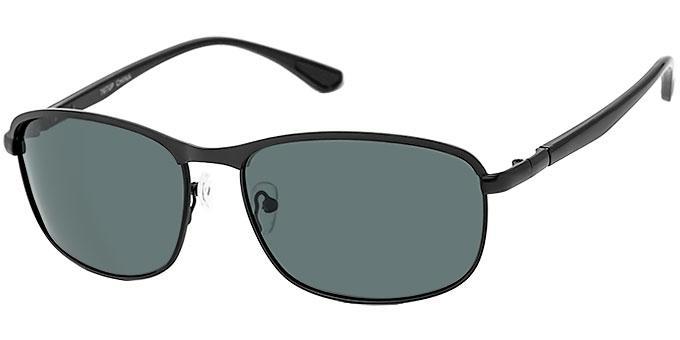 Polarized metal wrap sunglasses - 7670P