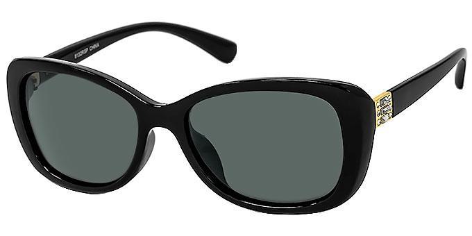 Polarized sunglasses with rhinestones - 8132RSP