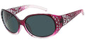 Polarized sunglasses with rhinestone temple decor - 8136RSP