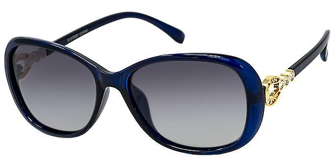 Polarized sunglasses with rhinestones - 8137RSP