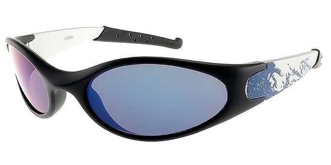 Kids Plastic Sports Wrap Sunglasses - J63298