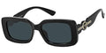 Ladies polarized sunglasses with lion head temple medallions - LM4360P